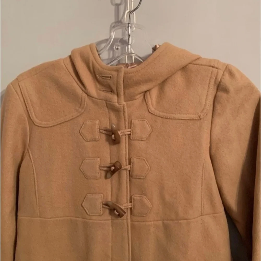 GAP girls Tan winter coat with hood